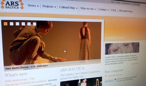 ARS BALTICA startet Jubiläumsjahr mit neuer Website
